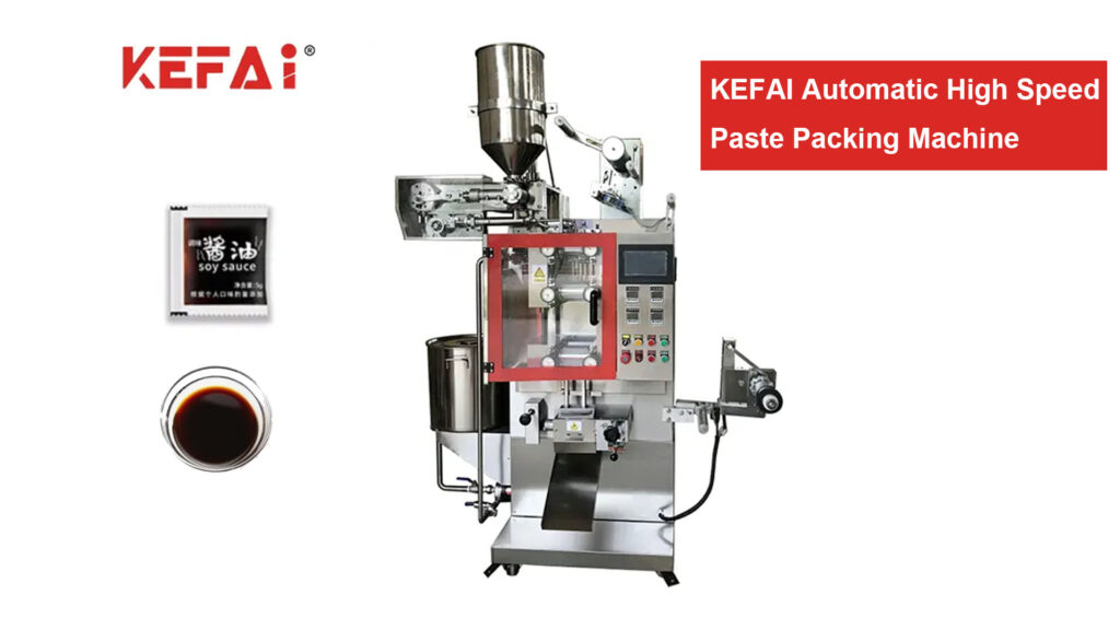 KEFAI високоскоростна автоматична ролкова машина за опаковане на паста соев сос