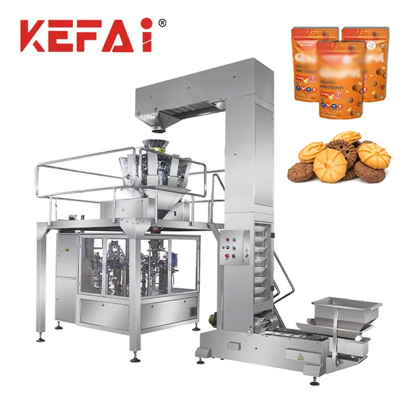 KEFAI въртяща се машина за пакетиране на закуски